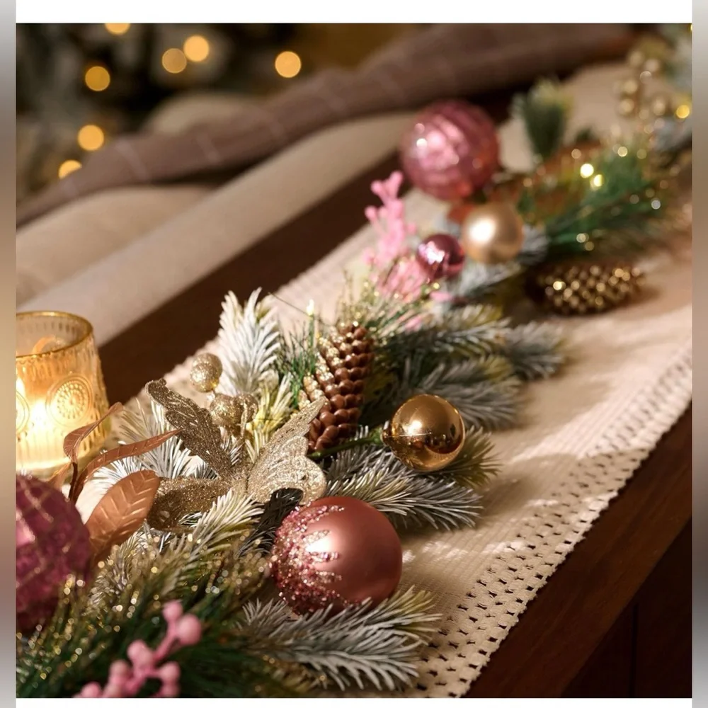 Decor by Hannah 6ft Christmas Garland with Lights Brand New